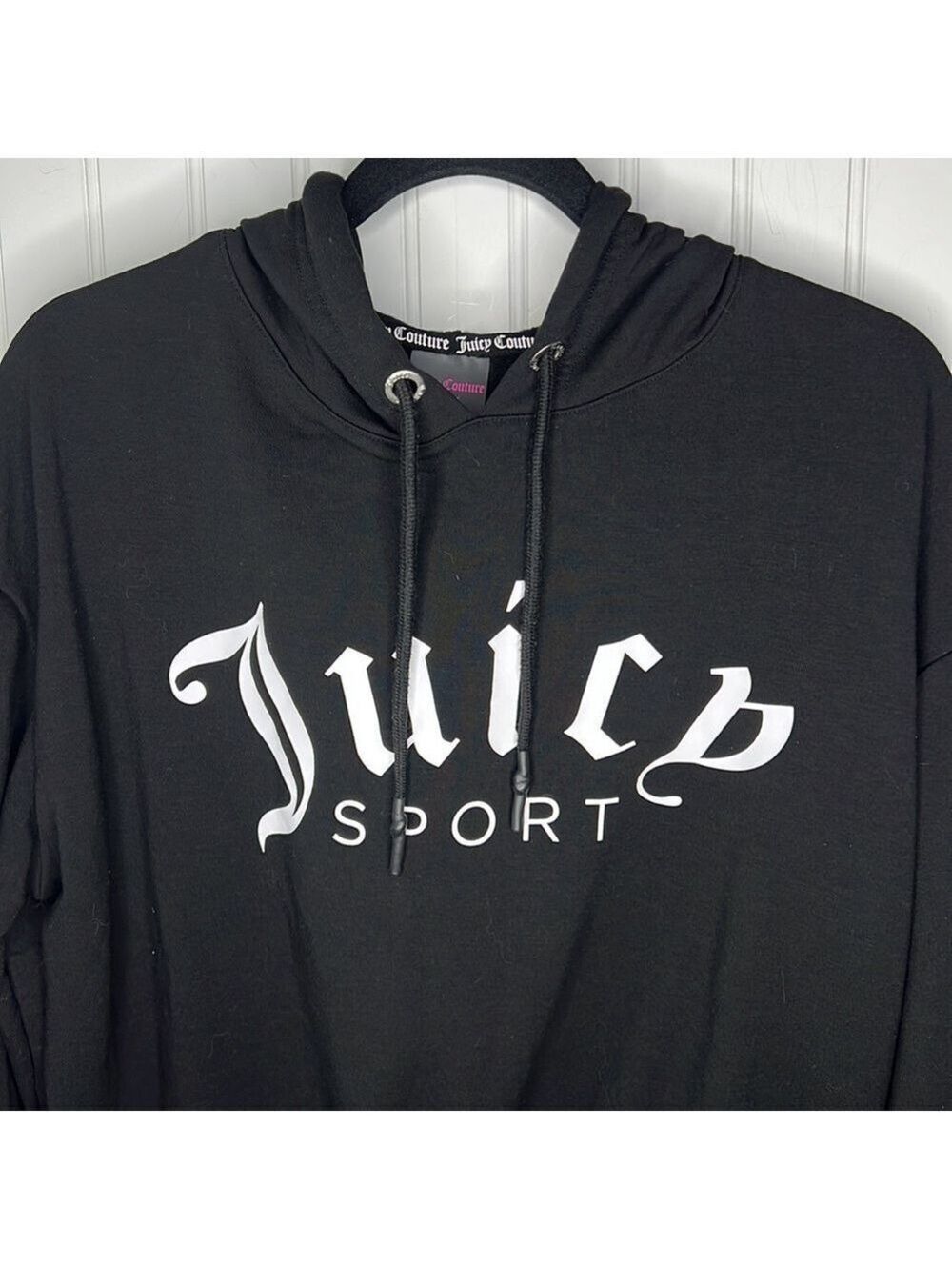 Juicy Cropped Pull Over Logo Hoodie Size Small - Picture 4 of 12